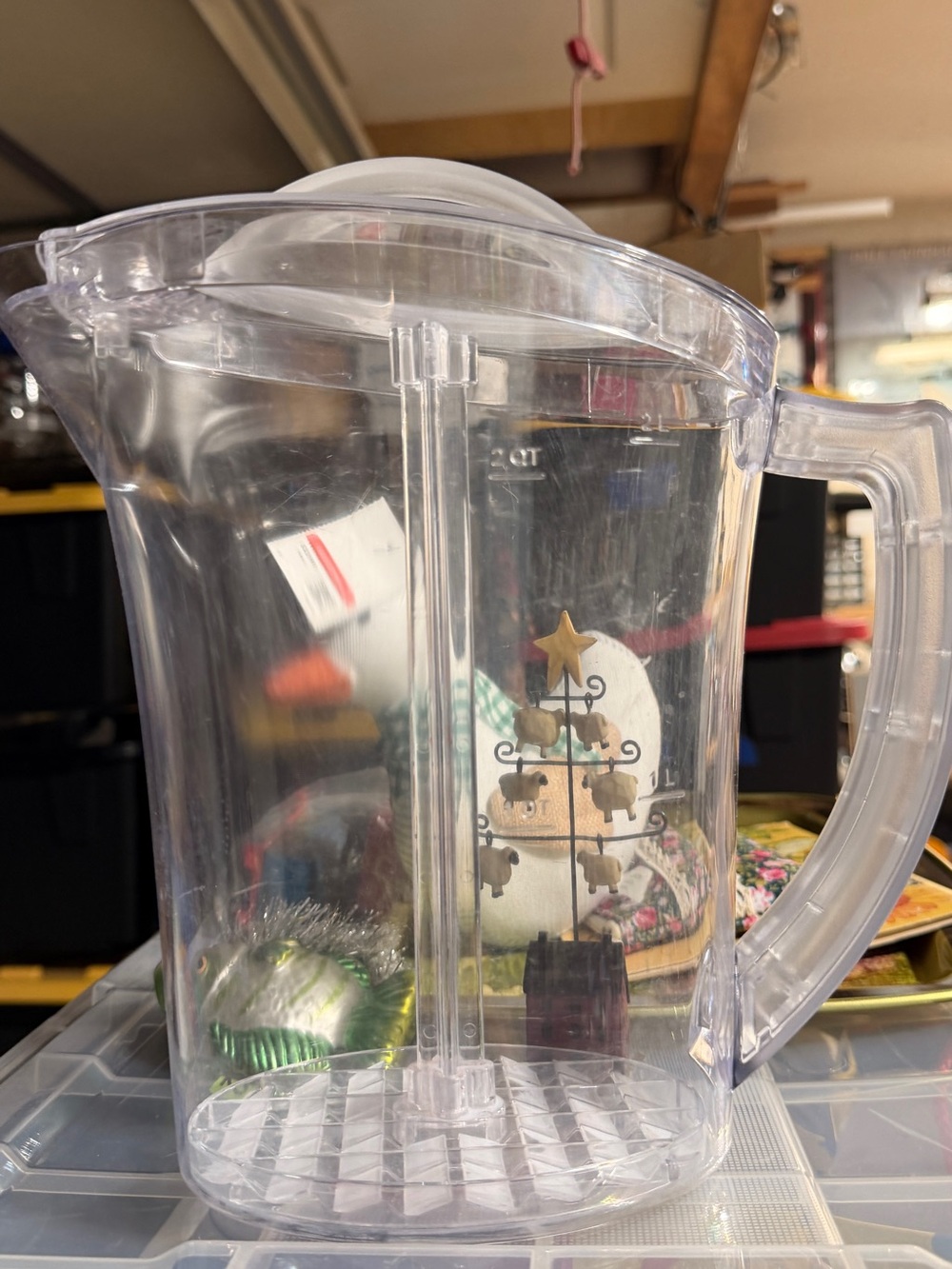 Pampered Chef Quick-Stir Pitcher 2 Qt #2272 — Lid & Plunger Included, Retired